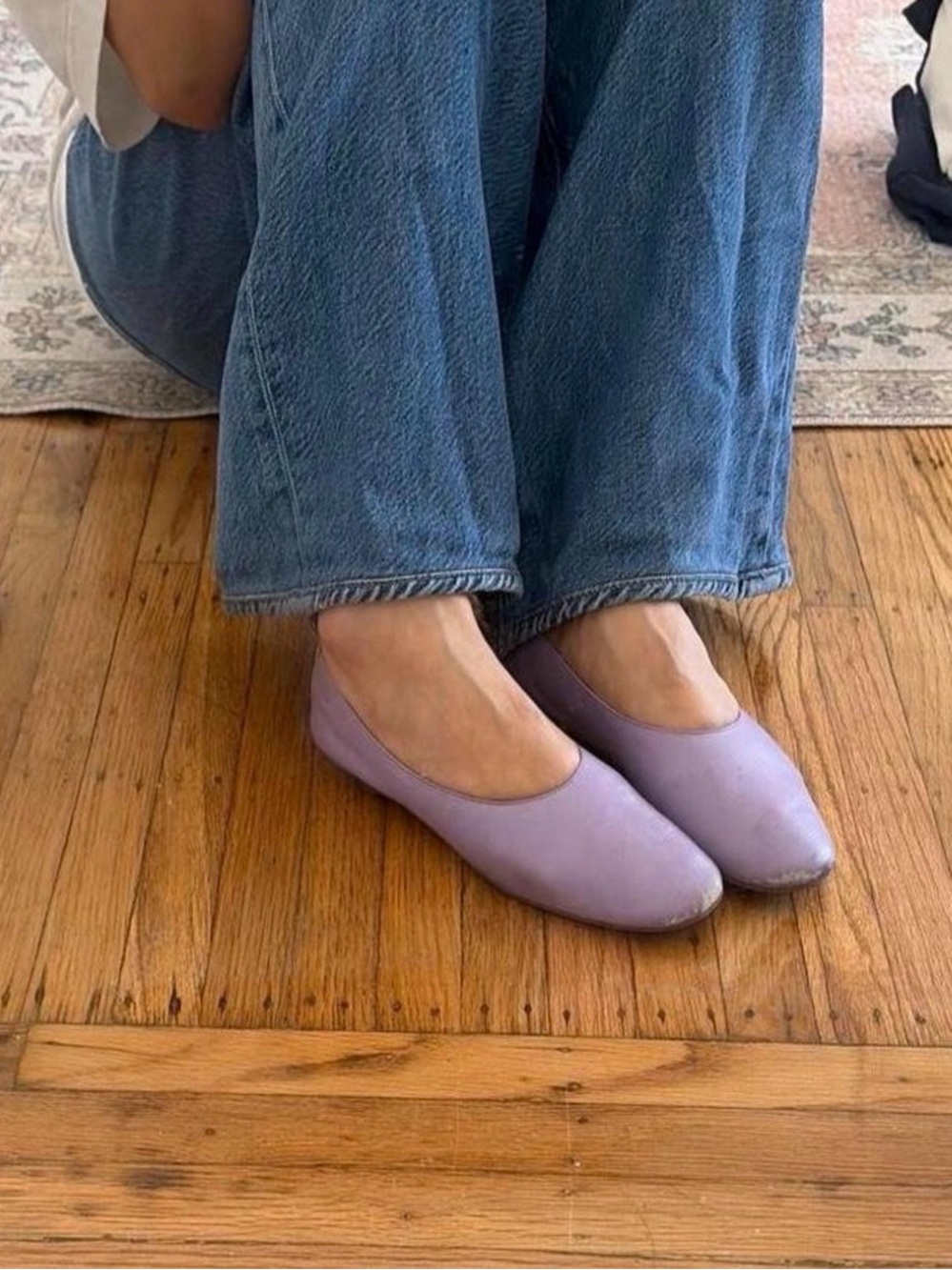Everlane purple ballet flats